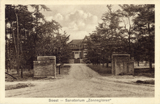 14510 Gezicht in de oprijlaan van de villa Tjemara, sinds 1923 in gebruik als het sanatorium Zonnegloren ...